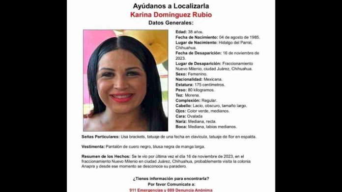 Asesinan a la activista Karina Rubio Domínguez en Chihuahua