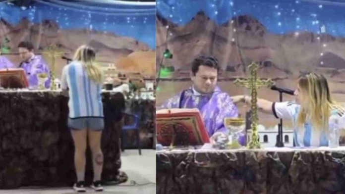 Mujer interrumpe misa porque no la dejaban dormir