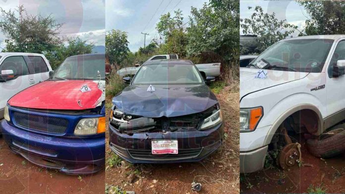 Range Rover, camionetas y un Audi, entre los 10 vehículos asegurados por la FGE