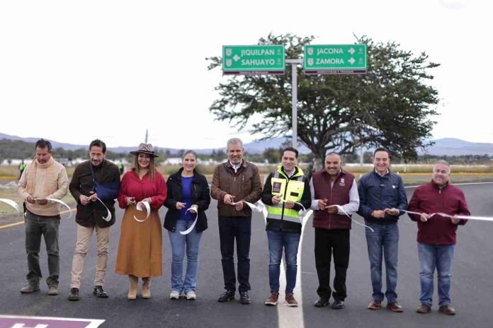 Inaugura Bedolla rehabilitación del Libramiento Zamora-Jacona; obra multianual