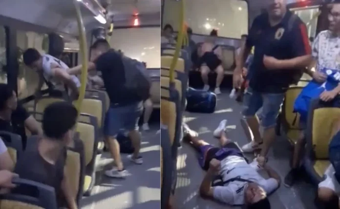 Pasajero golpea acosador que abusaba de menor en el pesero