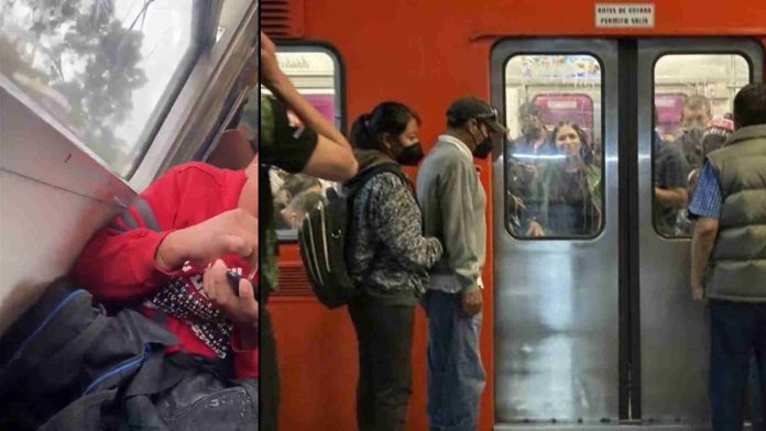 Captan a usuario del Metro-CDMX en 