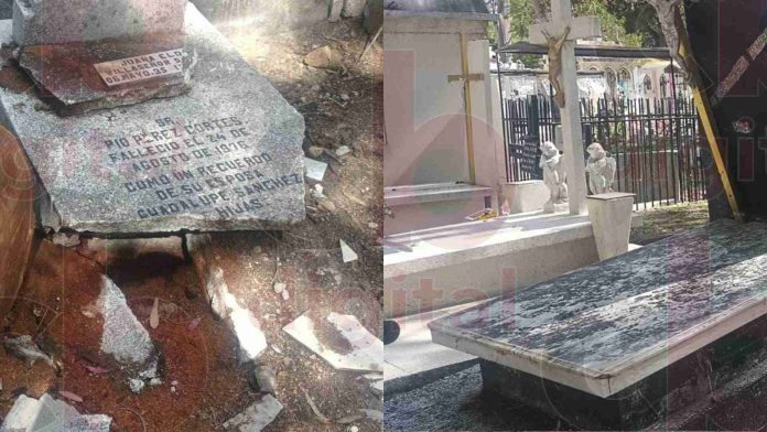 Lápidas dañadas en el panteón de Morelia siguen sin reparase luego de tres meses