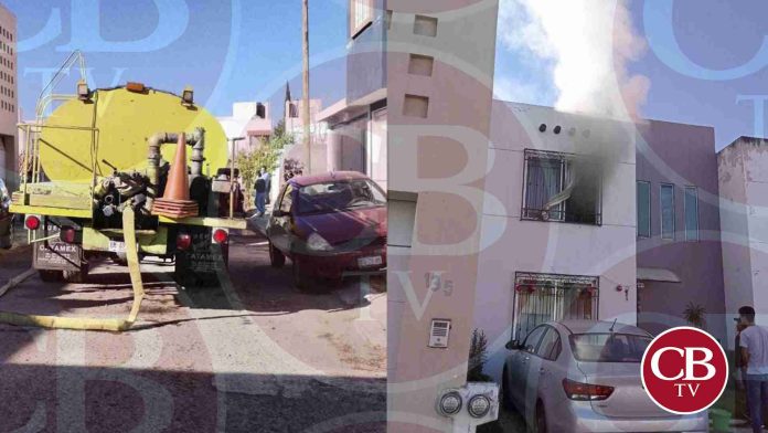 Bomberos sofocan incendio en el fraccionamiento Bonanza