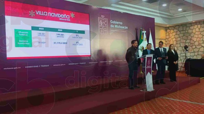 Registró en temporada navideña Michoacán, más de 1 millón de turistas