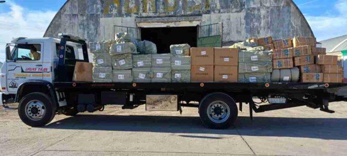 SSP y FGE aseguran 364 cajas con mercancía presuntamente robada en Maravatío