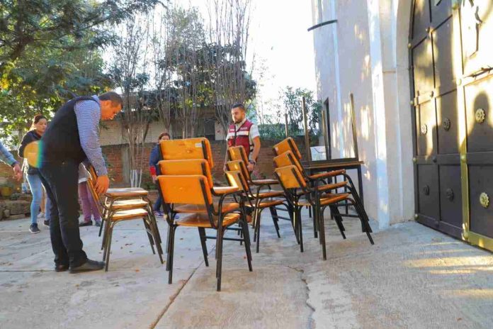 Con Fuera Tiliches y Échale una Mano a las Escuelas se mejoran espacios educativos en Morelia