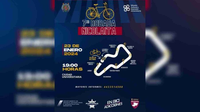 Hoy, la primera Rodada Nicolaita del 2024; ¿No tienes bicicleta?, te la prestamos