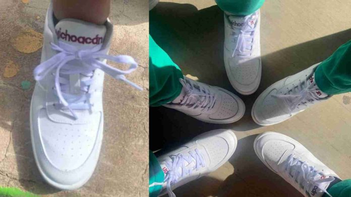Tenis entregados fueron anunciados por el gobierno con sobrecosto total de 97 mdp