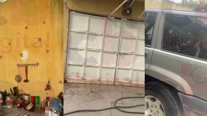 #Video: Exhiben daños a vivienda por las balaceras en La Ruana