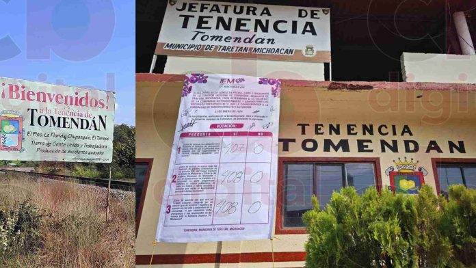 Es Tomendan la primera comunidad autónoma del 2024 en Michoacán
