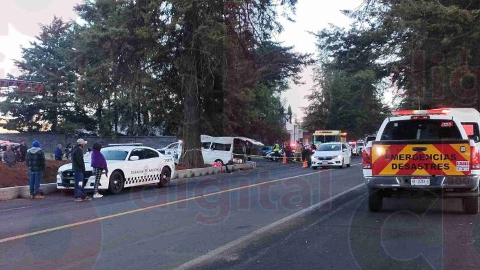 Tragedia en carretera, mueren tres personas en la Morelia-Quiroga