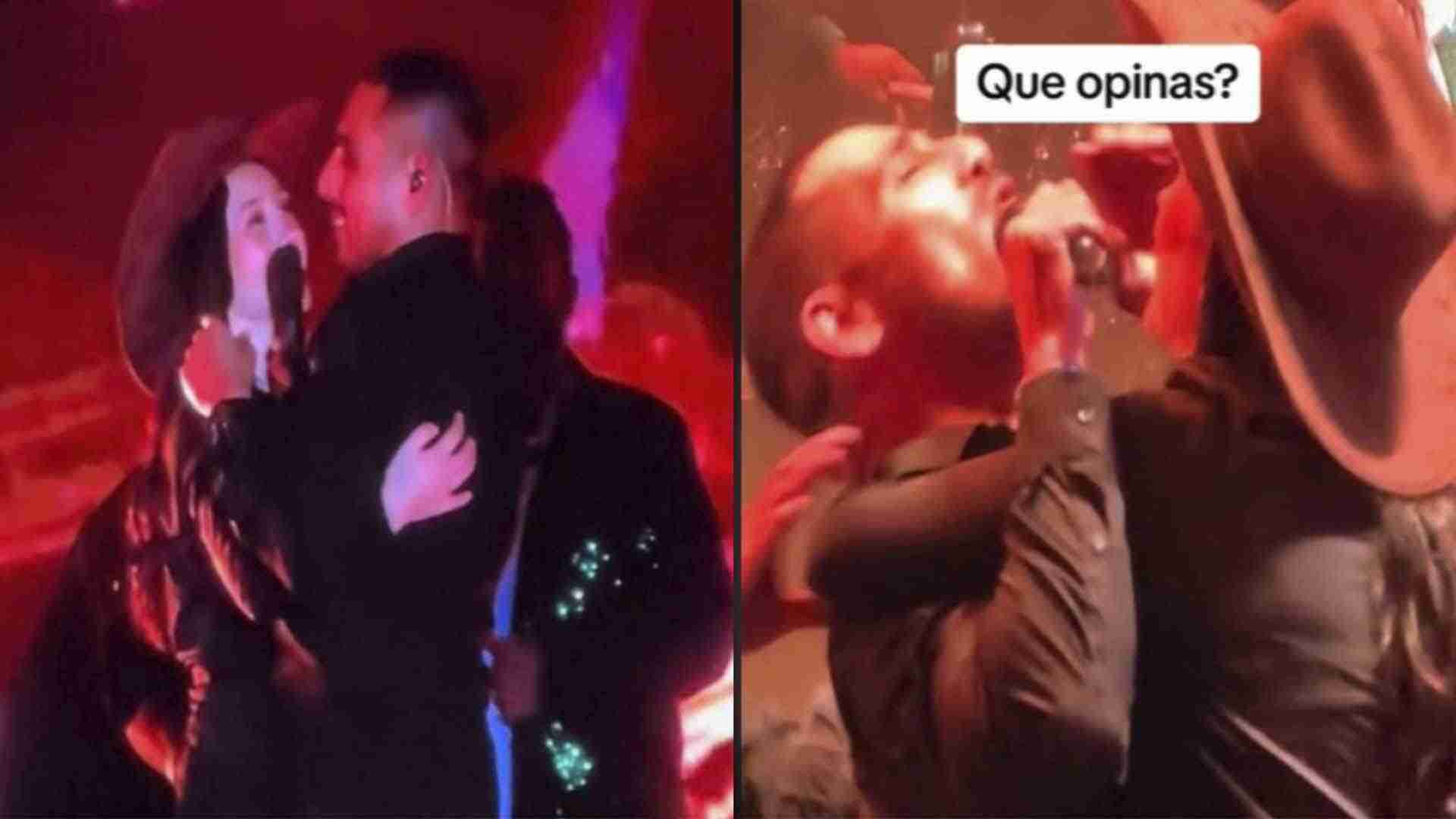 Fan intenta besar a la fuerza a Espinoza Paz Fan intenta besar a la fuerza a Espinoza Paz