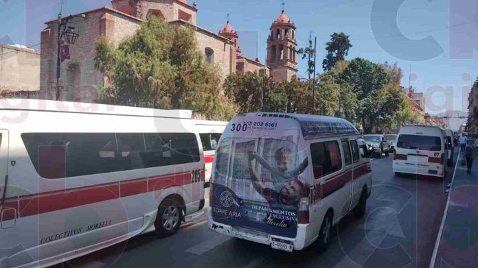 Morelianos molestos por caos vial en la ciudad tras marchas y manifestaciones