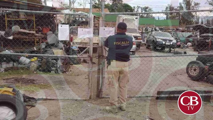 Catean taller mecánico en Morelia y hallan autos robados