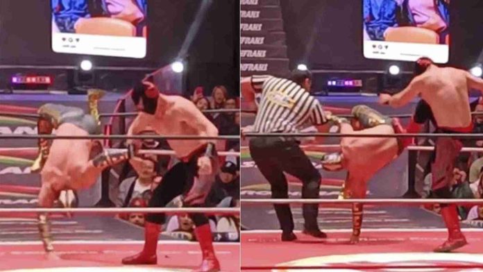 Luchador Oro Jr sufre brutal lesión en la Arena México