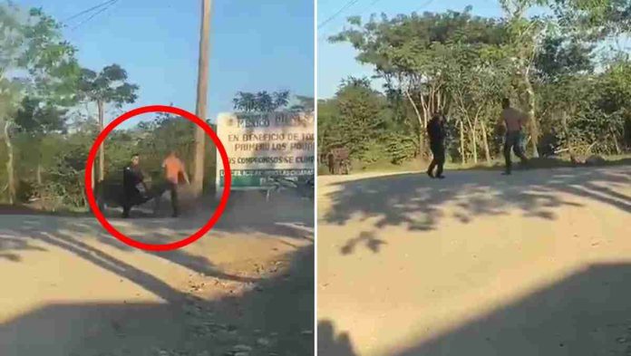 #VIDEO: Golpean y apuñalan a policías de Las Choapas, Veracruz