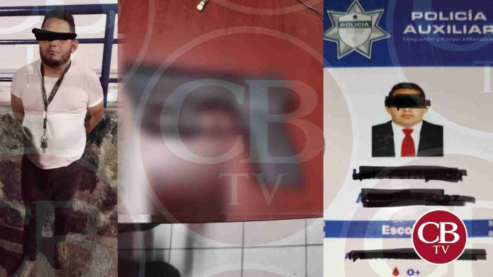 Policía Auxiliar asaltó a moreliano con su arma de cargo