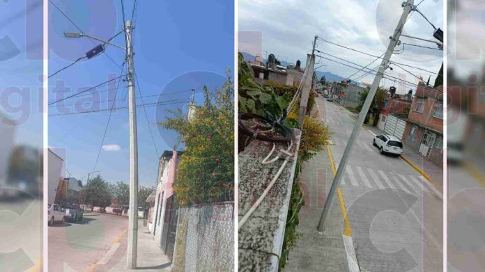 Poste de luz en Morelia: Un riesgo mortal en el momento incorrecto