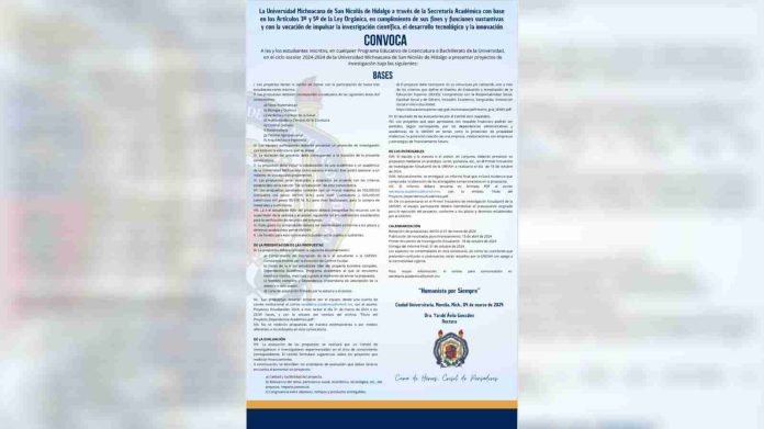 ¿Te gusta la tecnología y la innovación?, la UMSNH lanza convocatoria para el estudiantado