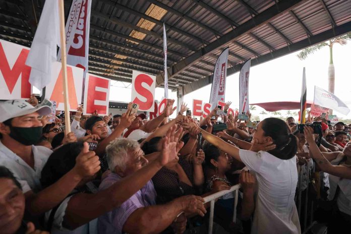 CLAUDIA SHEINBAUM ES ARROPADA POR EL CARIÑO DE MÁS DE 85 MIL PERSONAS EN YUCATÁN Y QUINTANA ROO