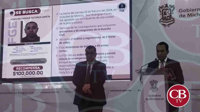 FGE ofrece recompensa por el policía que mató a moreliano