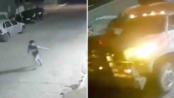 Niño y su perro se salvan de ser aplastados por un camión en Chiapas
