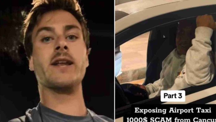 Turista exhibe a taxista que le quiso cobrar mil dólares en Cancún