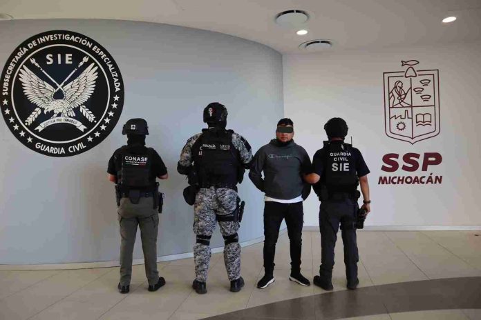 SSP Michoacán y Aguascalientes detienen a “El Camaleón”, extorsionador y líder criminal
