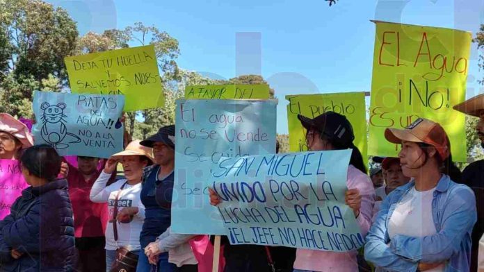 Exigen a piperos de San Miguel del Monte no hacer negocio con el agua de la comunidad