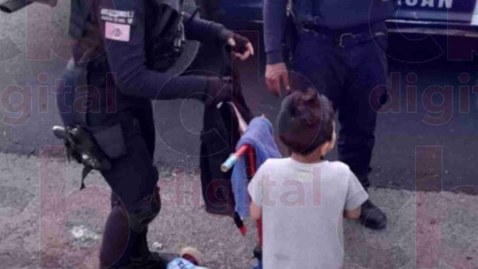 Niño circulaba en su 