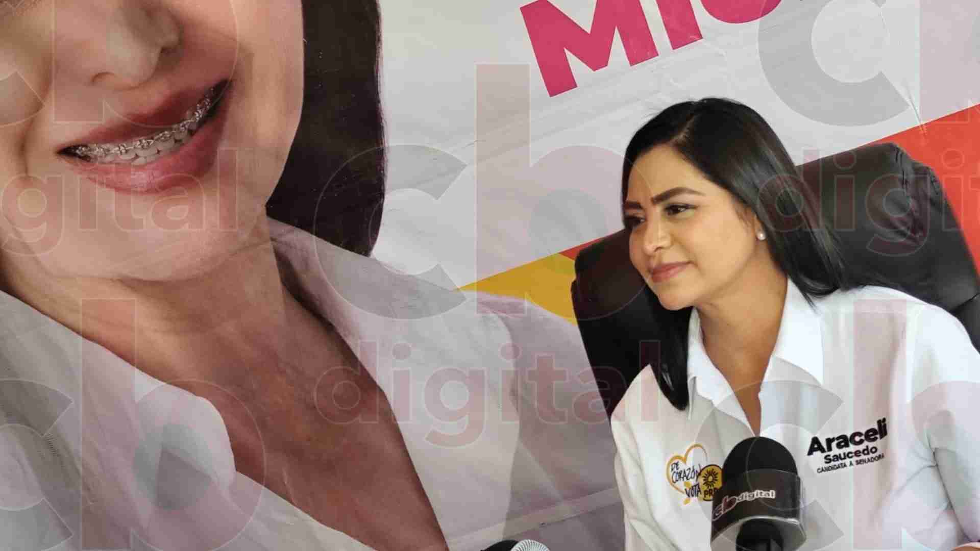 No hay que caer en actos violentos ni en descalificaciones, asegura Araceli Saucedo No hay que caer en actos violentos ni en descalificaciones, asegura Araceli Saucedo