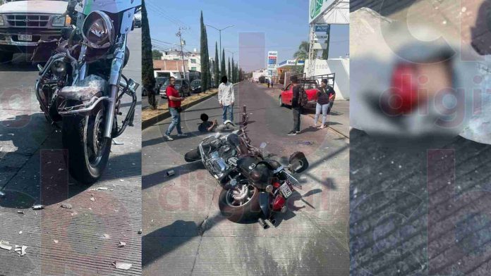 #VIDEO: Motociclista choca una camioneta en Periodismo