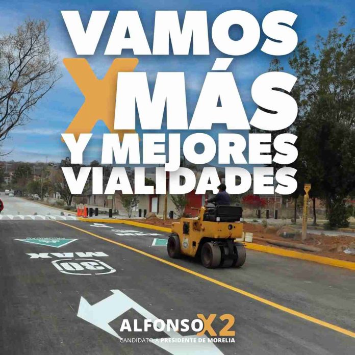Vamos por 360 nuevas vialidades para Morelia: Alfonso Martínez