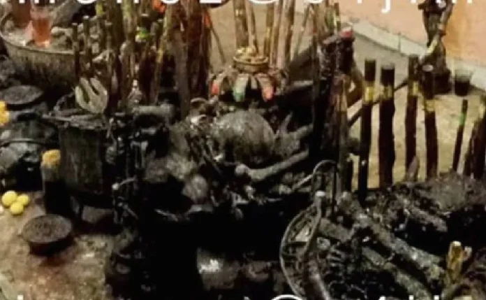 #Video: Descubren altar satánico en casa de narcotraficante en la CDMX
