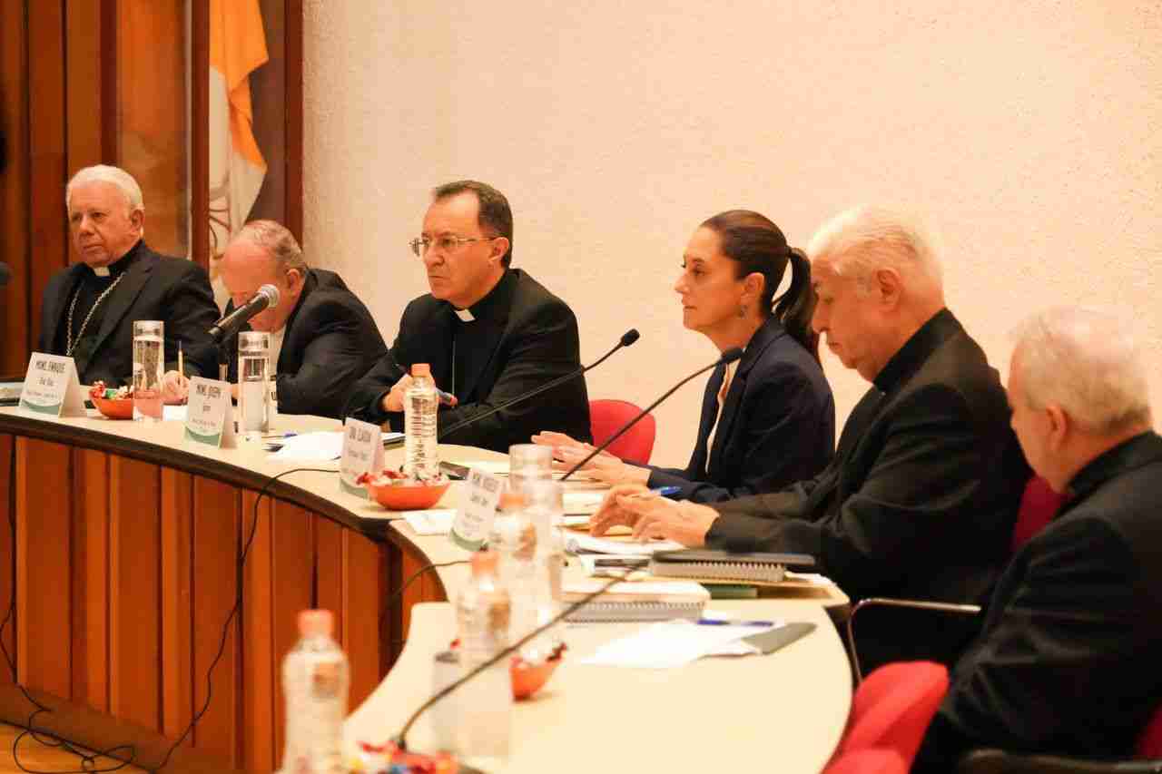 ES IMPORTANTE QUE LAS IGLESIAS TAMBIÉN APOYEN EN LA ATENCIÓN A LAS CAUSAS: CLAUDIA SHEINBAUM SE REÚNE CON REPRESENTANTES DEL EPISCOPADO MEXICANO ES IMPORTANTE QUE LAS IGLESIAS TAMBIÉN APOYEN EN LA ATENCIÓN A LAS CAUSAS: CLAUDIA SHEINBAUM SE REÚNE CON REPRESENTANTES DEL EPISCOPADO MEXICANO