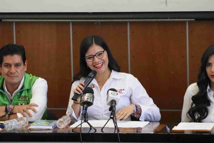 Fomento económico en coordinación con empresarios, propone Carolina Rangel a agremiados de Canaco Servytur