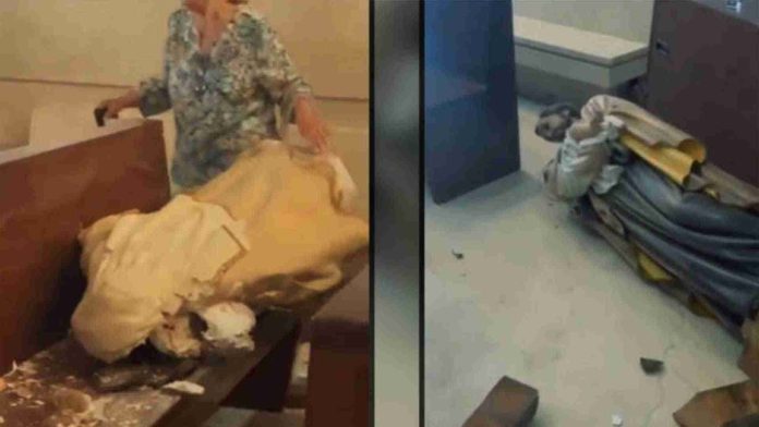 Hombre destruye esculturas de santos en plena misa en iglesia de Culiacán