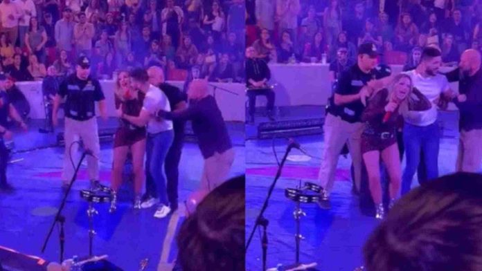 María José sufre agresión por un fan durante concierto