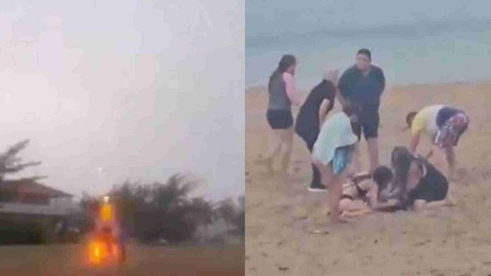 Rayo impacta a tres niños en playa de Puerto Rico