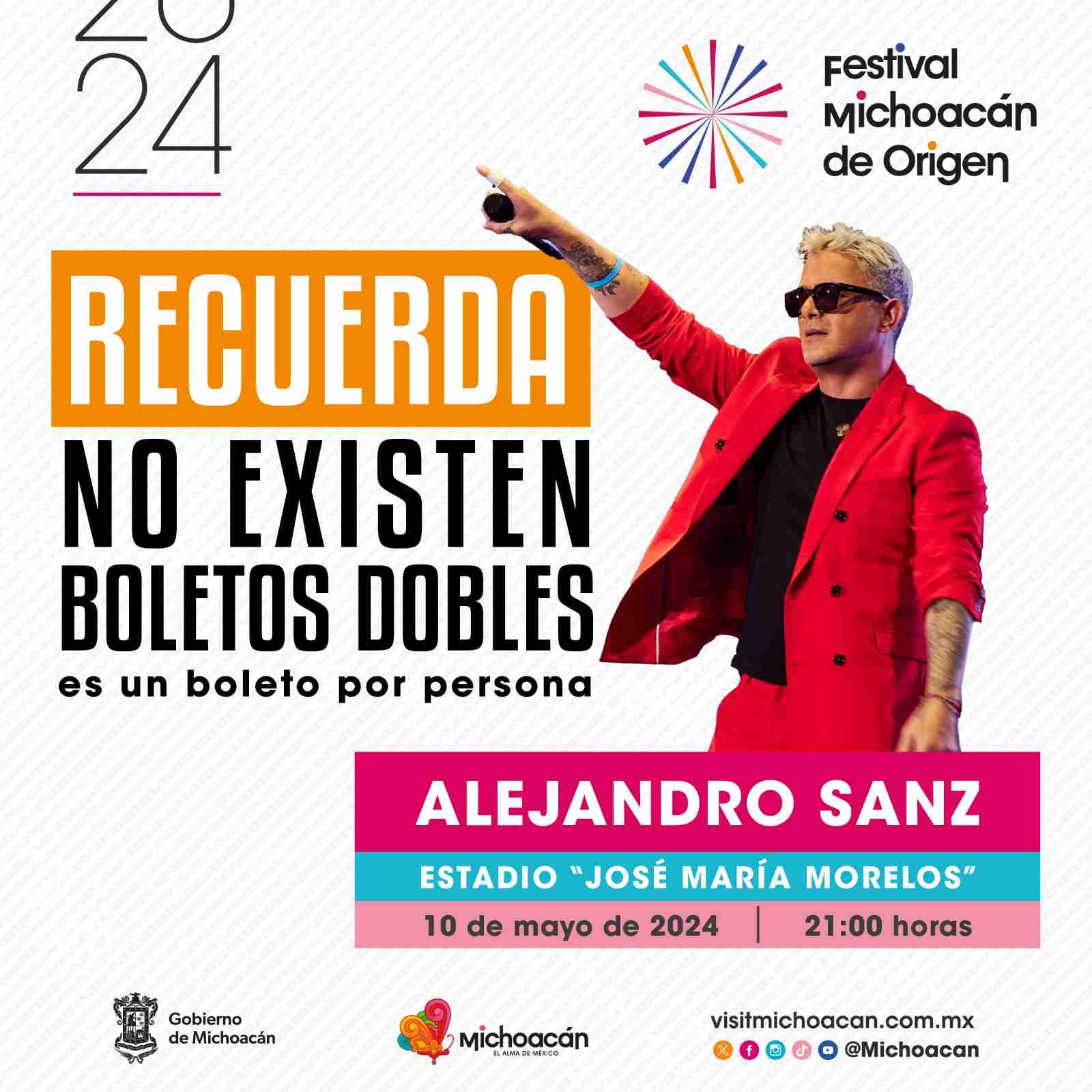 No te dejes engañar, no hay boletos dobles para Alejandro Sanz No te dejes engañar, no hay boletos dobles para Alejandro Sanz