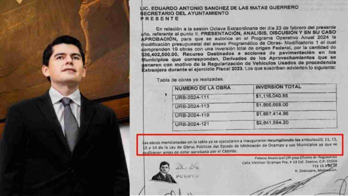 Ixtláhuac Orihuela habría otorgado más de 7 mdp a 4 obras sin autorización de cabildo