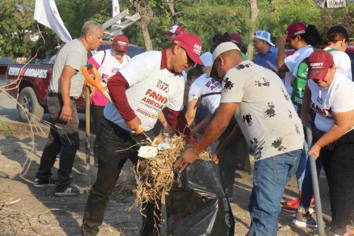 “Un árbol por voto” Fanny Arreola promete que de ganar reforestará Apatzingán 