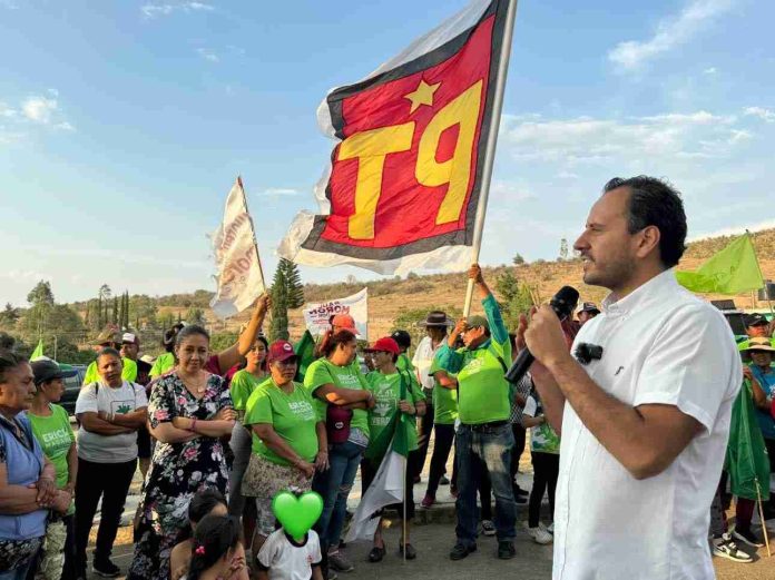 Erick Magaña con mayor aceptación en cada comunidad de Indaparapeo