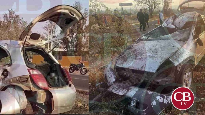 Un muerto deja volcadura de auto en la Zamora – La Barca