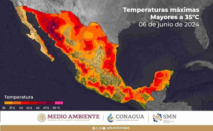 Michoacán, con lluvias aisladas y temperaturas superiores a 45 grados Celsius