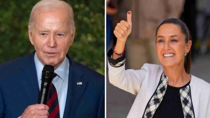 Joe Biden felicita a Claudia Sheinbaum por su triunfo