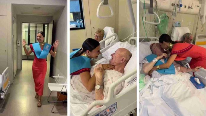 Joven recibe diploma y va a hospital a compartirlo con sus abuelo