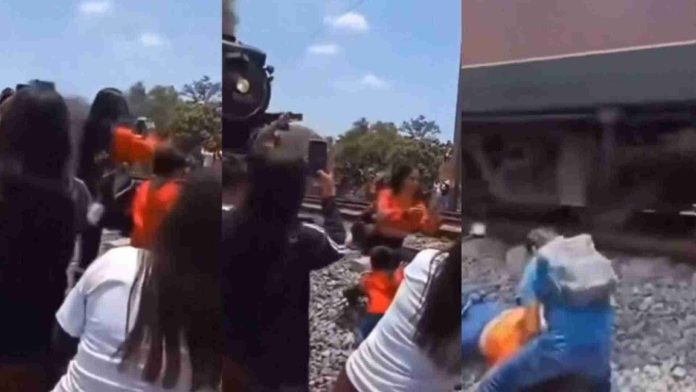 Mujer muere al intentar tomarse una selfie cerca del tren en Hidalgo