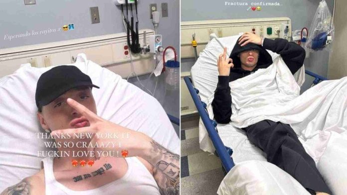 Peso Pluma sufre accidente durante su concierto
